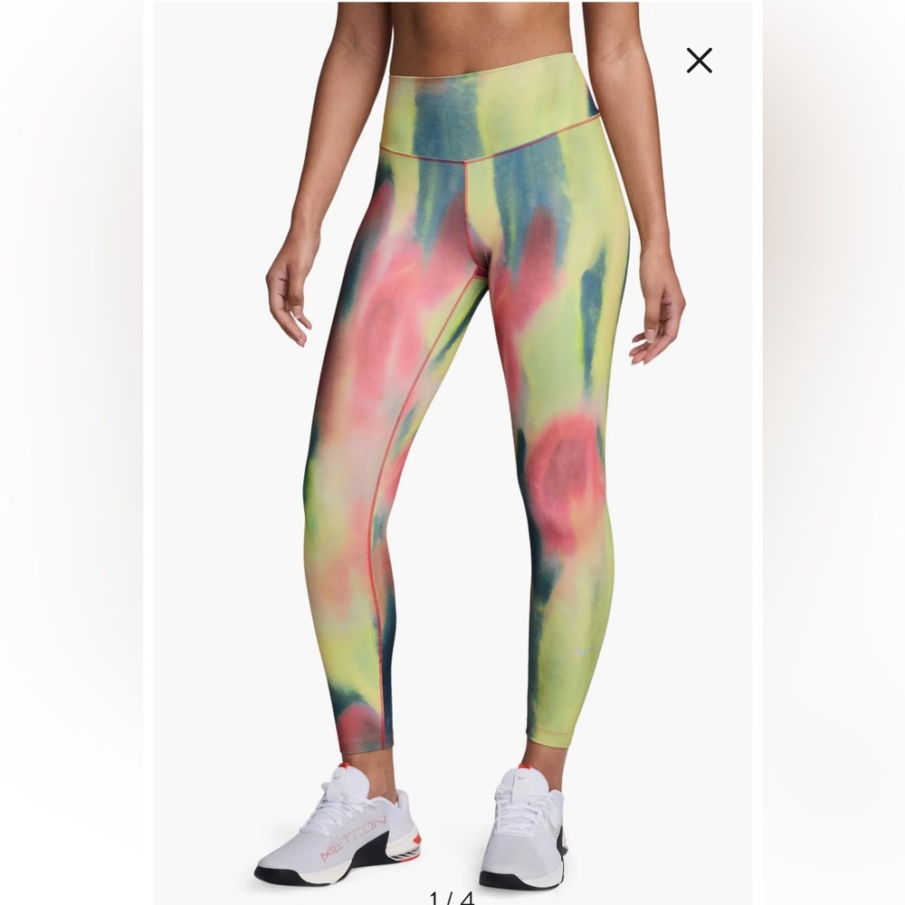NWT Nike Women Artist Collection High-Waisted 7/8 Tie Dye Color Leggings Sz XS